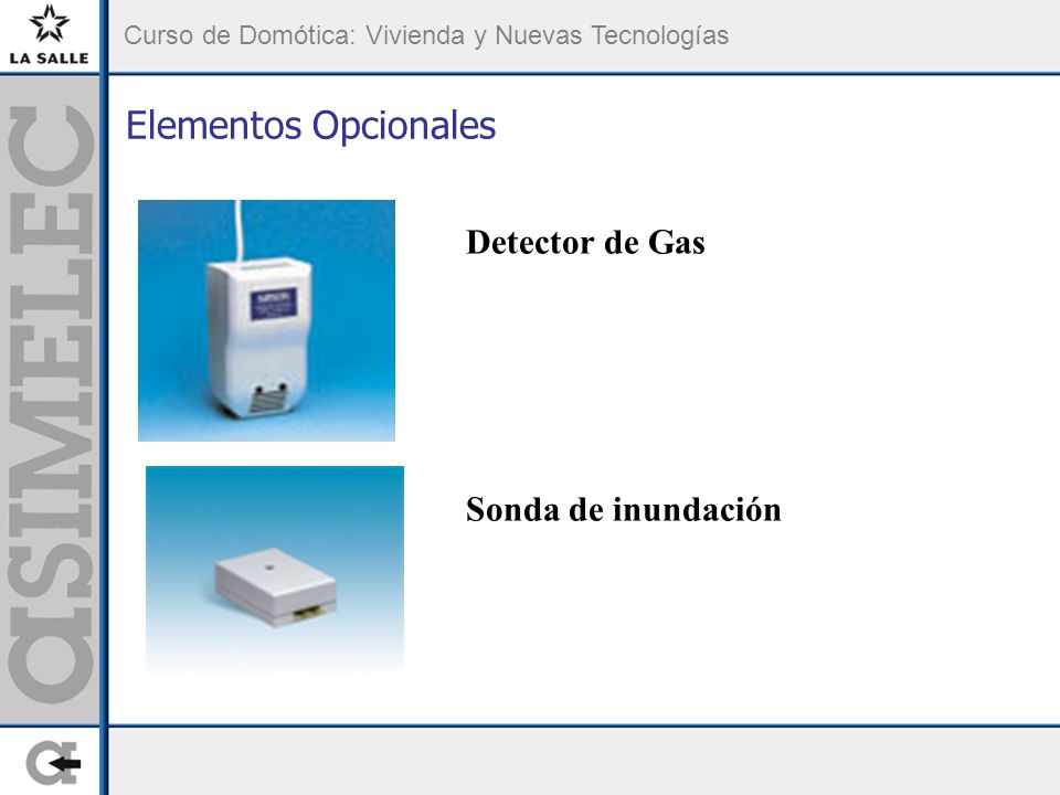 Elementos Opcionales Detector de Gas Sonda de inundación