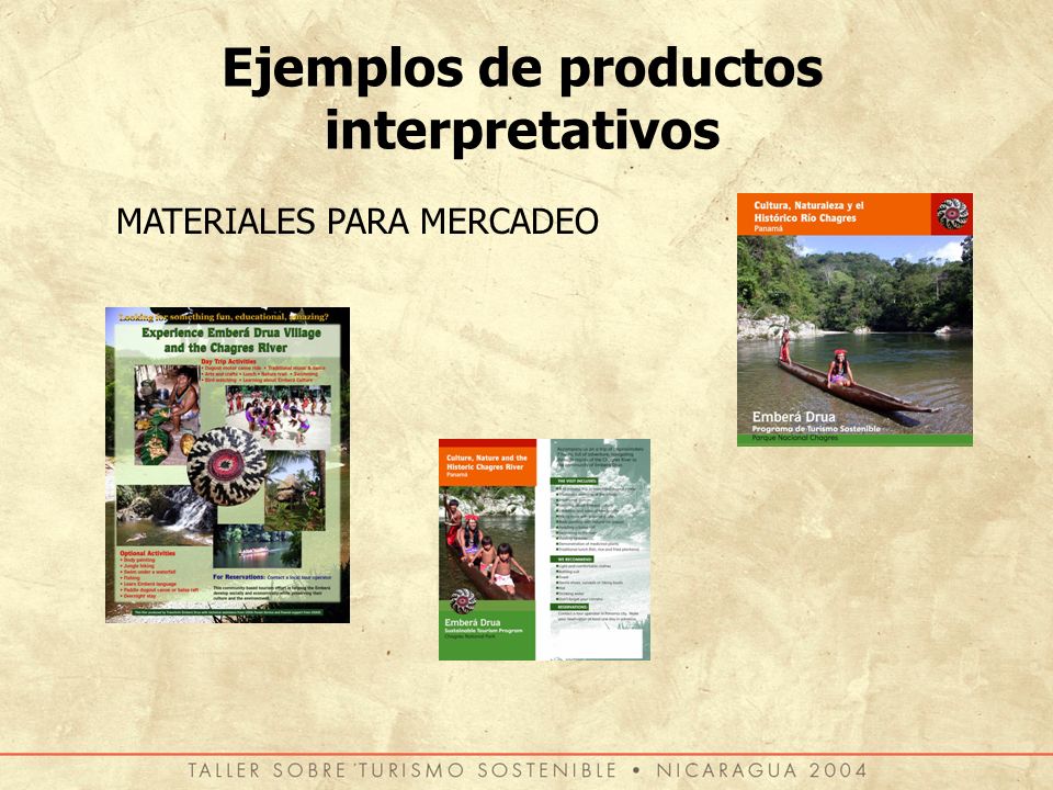 Ejemplos de productos interpretativos