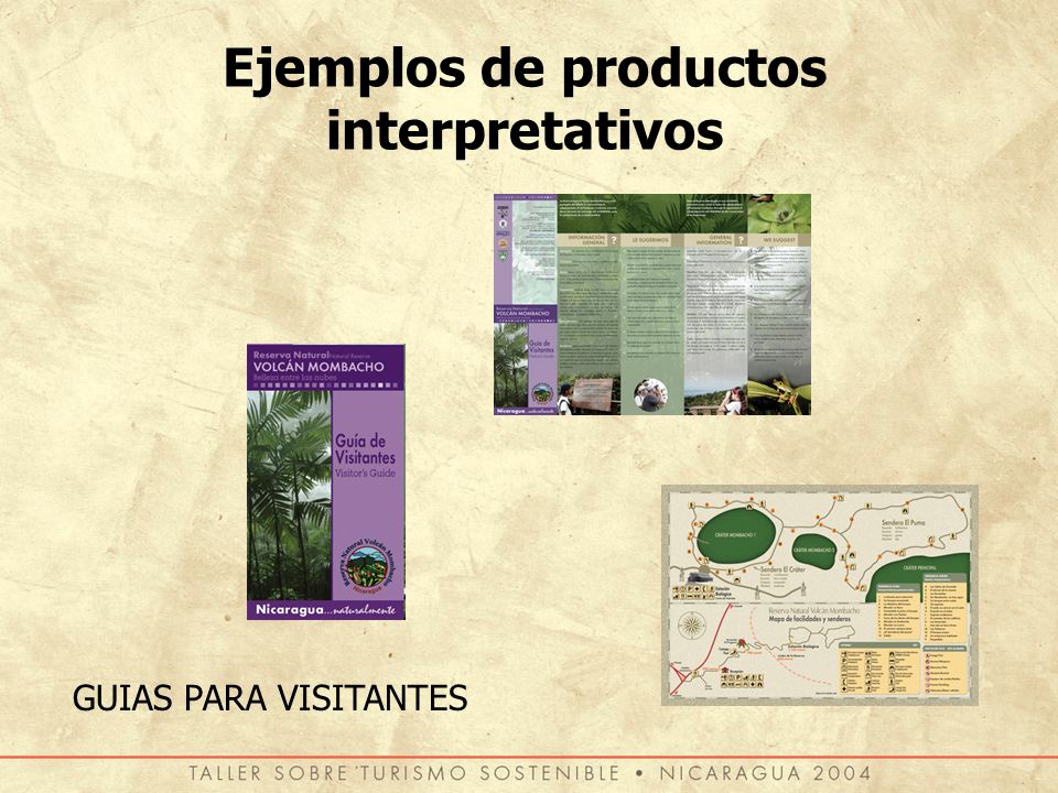 Ejemplos de productos interpretativos