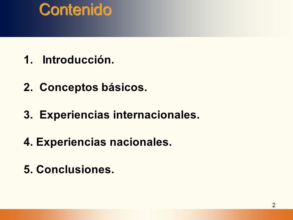 Contenido 1. Introducción. 2. Conceptos básicos.