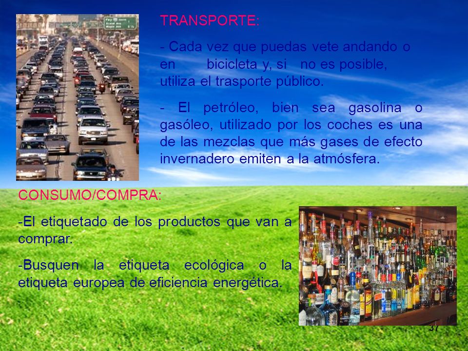 El etiquetado de los productos que van a comprar.