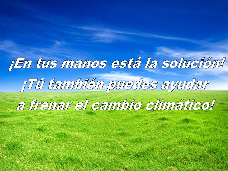 ¡En tus manos está la solución! ¡Tú también puedes ayudar