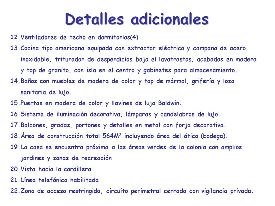 Detalles adicionales Ventiladores de techo en dormitorios(4)