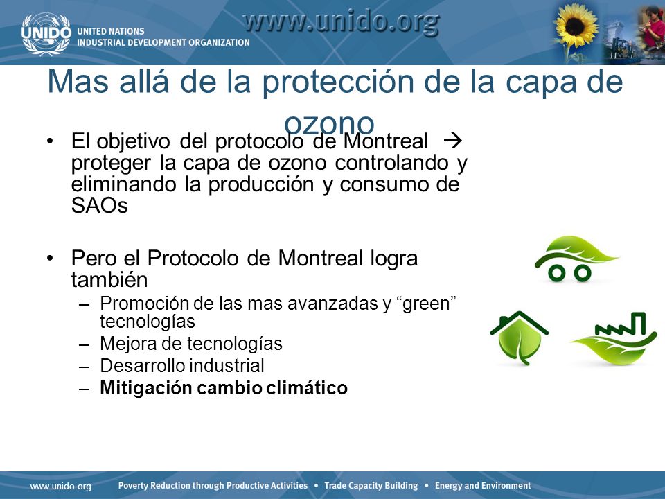 Mas allá de la protección de la capa de ozono