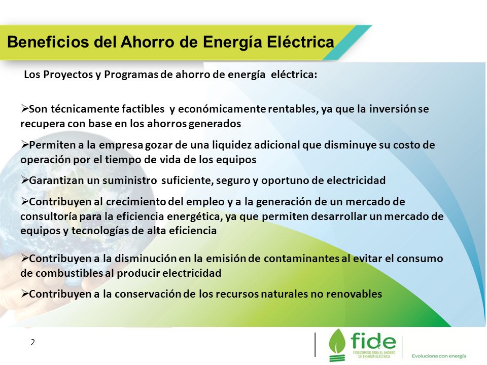 Beneficios del Ahorro de Energía Eléctrica
