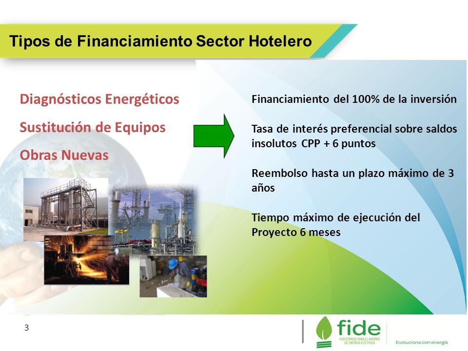 Tipos de Financiamiento Sector Hotelero