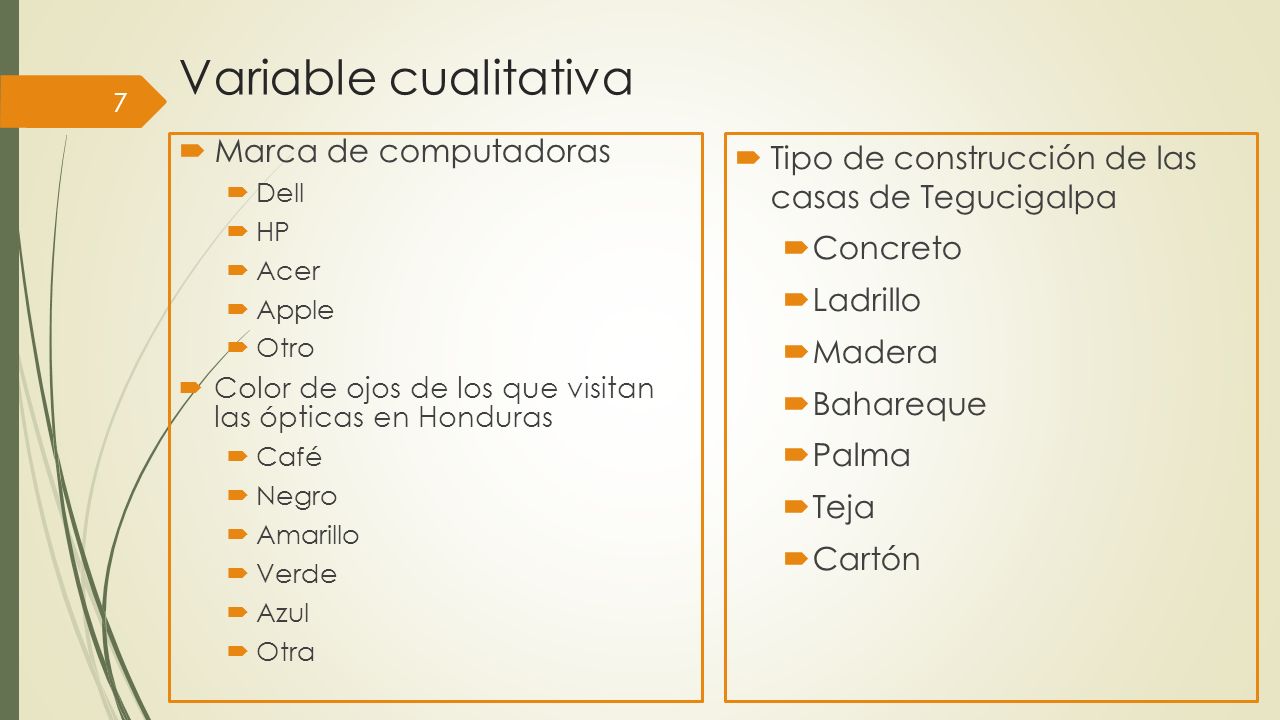 Variable cualitativa Marca de computadoras