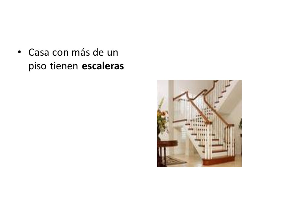 Casa con más de un piso tienen escaleras