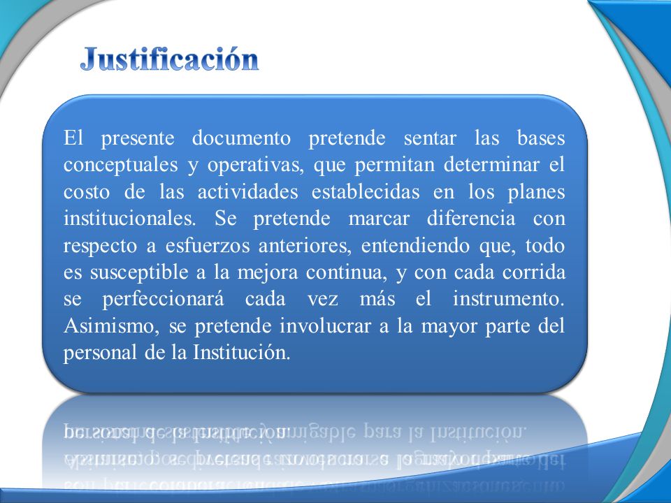 Justificación