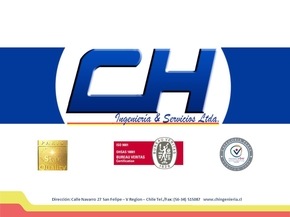Dirección: Calle Navarro 27 San Felipe – V Region – Chile Tel