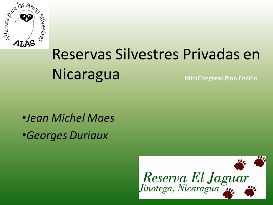 Reservas Silvestres Privadas en Nicaragua