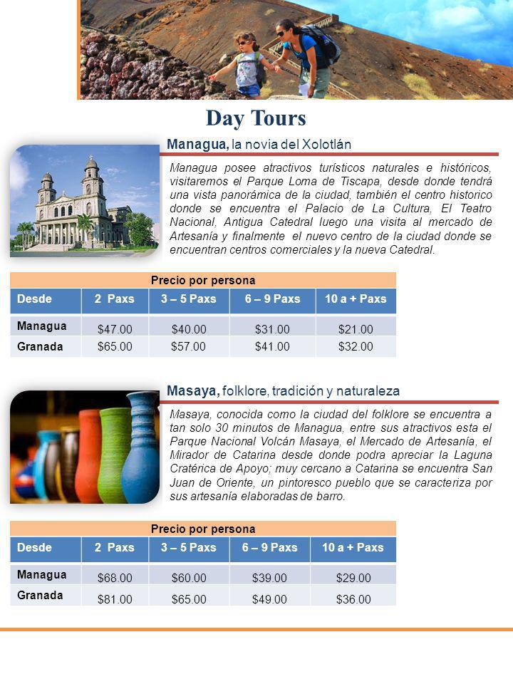 Day Tours Managua, la novia del Xolotlán