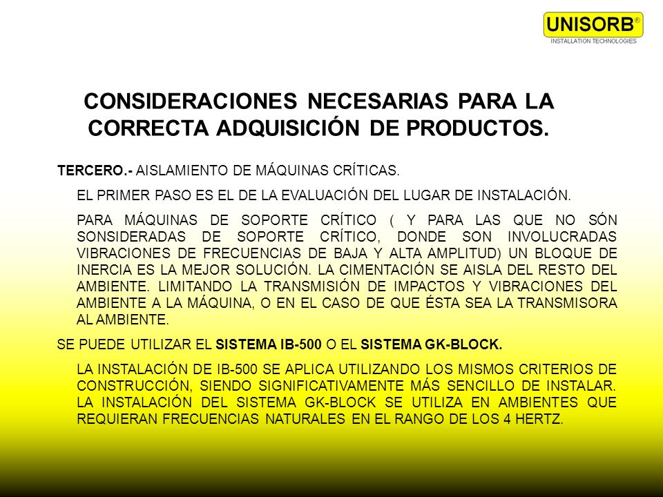 CONSIDERACIONES NECESARIAS PARA LA CORRECTA ADQUISICIÓN DE PRODUCTOS.
