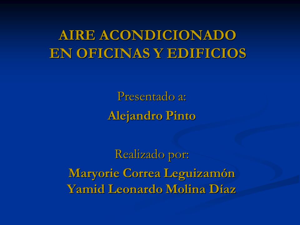 AIRE ACONDICIONADO EN OFICINAS Y EDIFICIOS