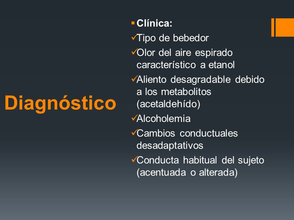 Diagnóstico Clínica: Tipo de bebedor