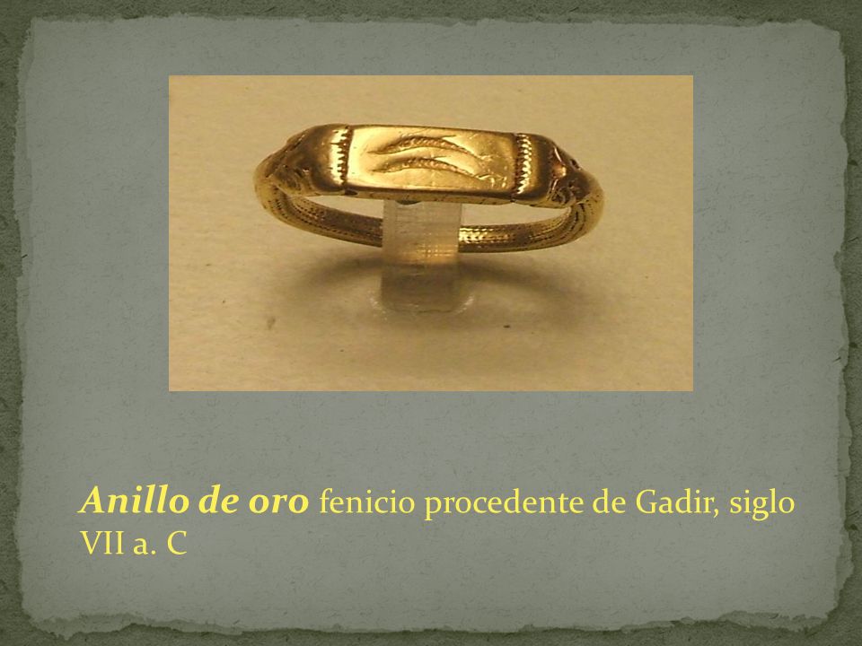 Anillo de oro fenicio procedente de Gadir, siglo VII a. C