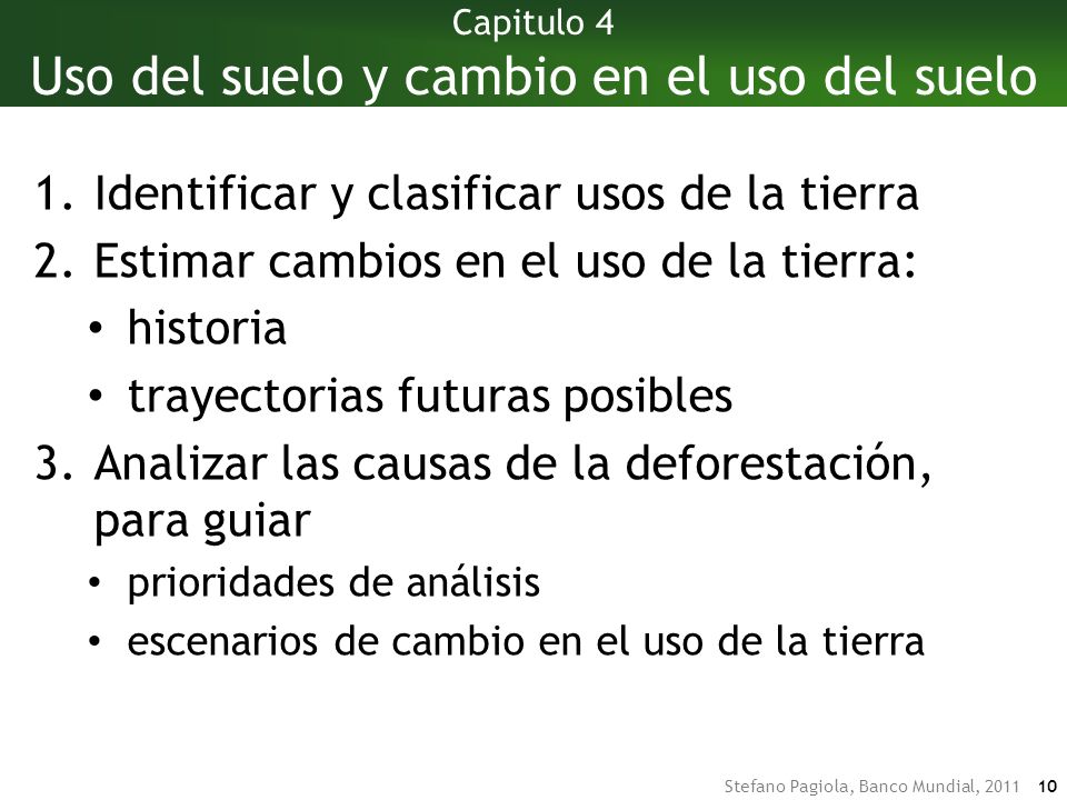 Capitulo 4 Uso del suelo y cambio en el uso del suelo
