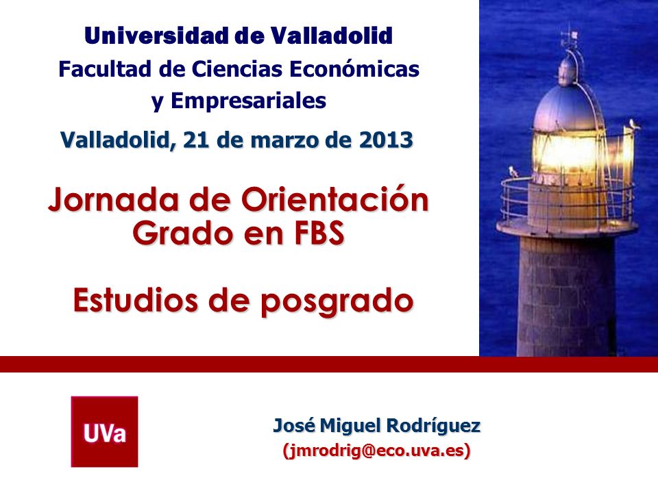 Jornada de Orientación Grado en FBS Estudios de posgrado