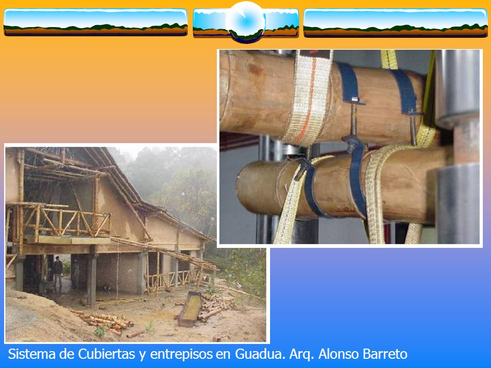 Sistema de Cubiertas y entrepisos en Guadua. Arq. Alonso Barreto