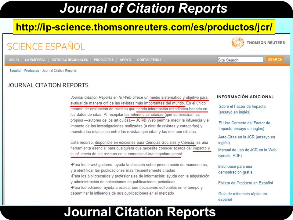 Journal Citation Reports