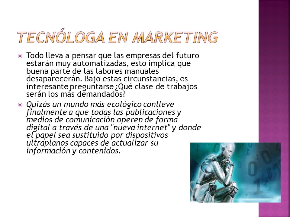 Tecnóloga en marketing