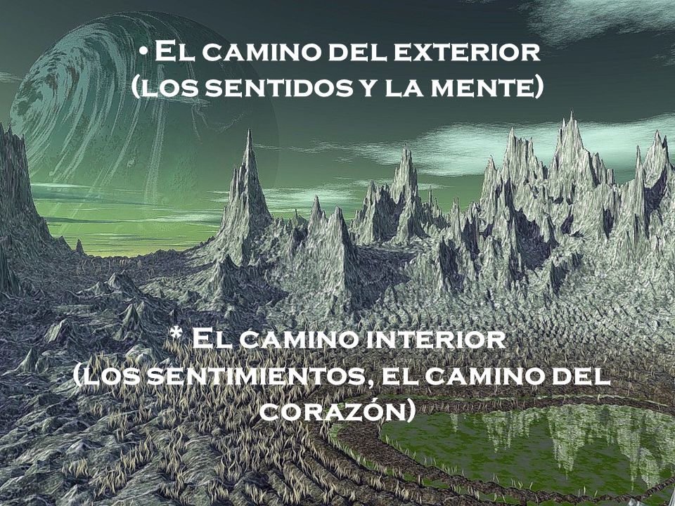 El camino del exterior (los sentidos y la mente)