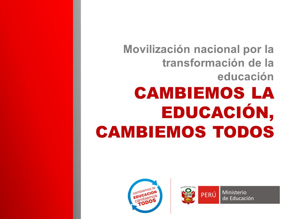 Movilización nacional por la transformación de la educación
