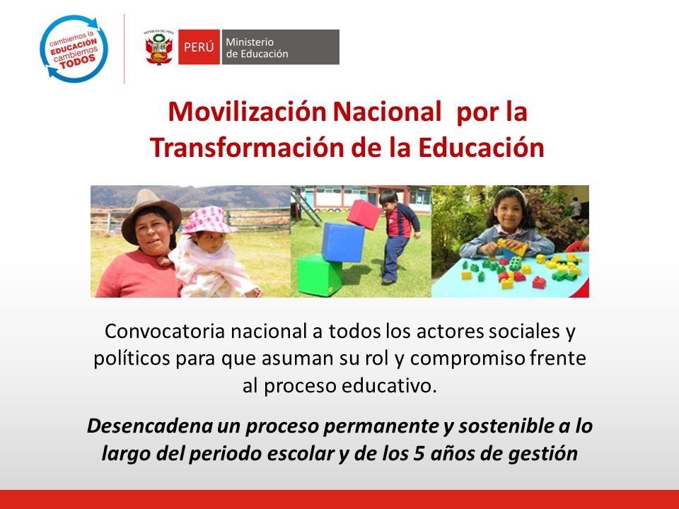 Movilización Nacional por la Transformación de la Educación