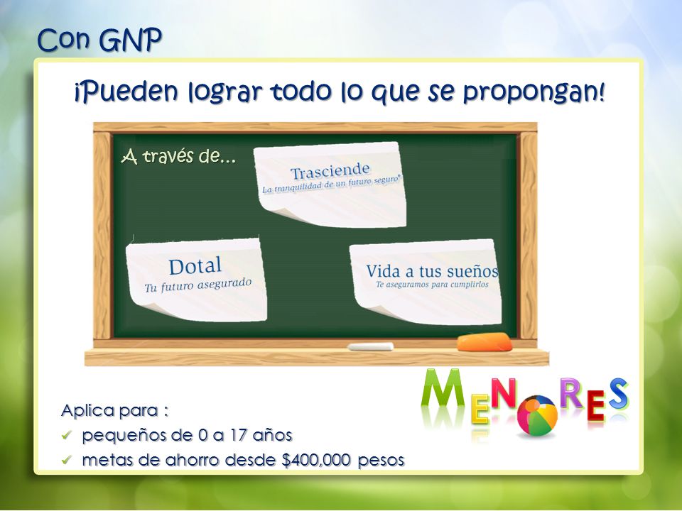 M Con GNP ¡Pueden lograr todo lo que se propongan! A través de…
