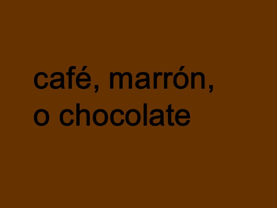 café, marrón, o chocolate