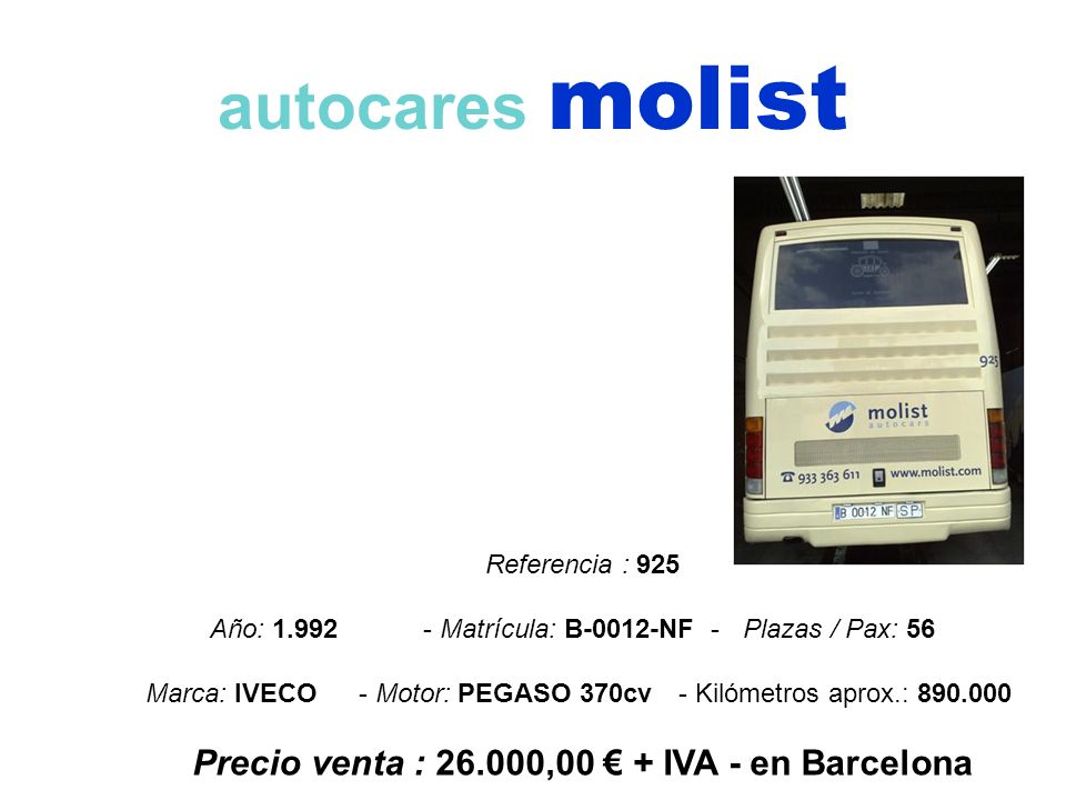 Precio venta : ,00 € + IVA - en Barcelona