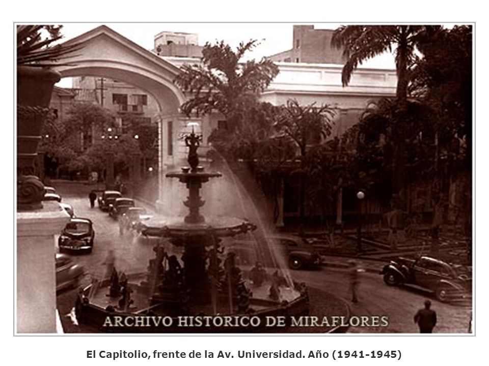 El Capitolio, frente de la Av. Universidad. Año ( )