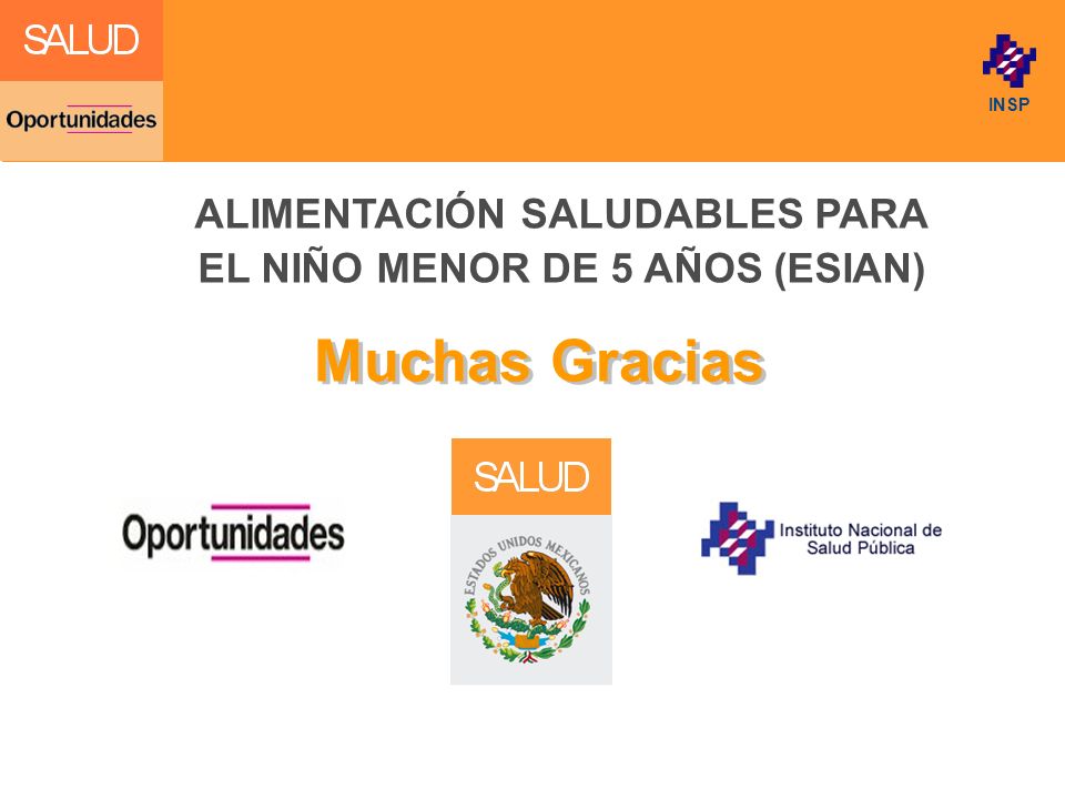 ALIMENTACIÓN SALUDABLES PARA EL NIÑO MENOR DE 5 AÑOS (ESIAN)