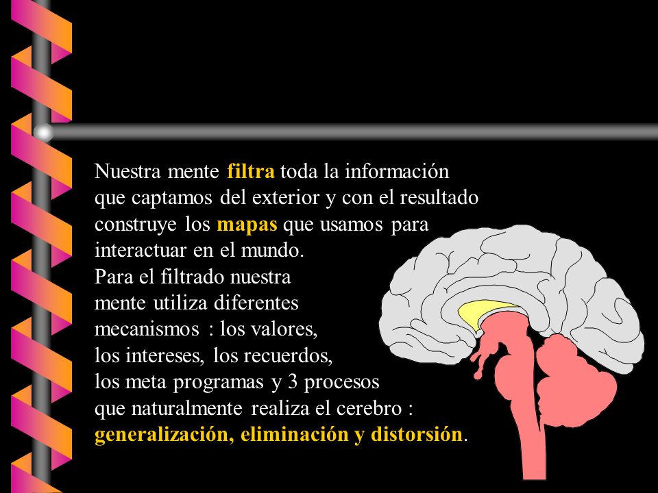 Nuestra mente filtra toda la información que captamos del exterior y con el resultado construye los mapas que usamos para interactuar en el mundo.