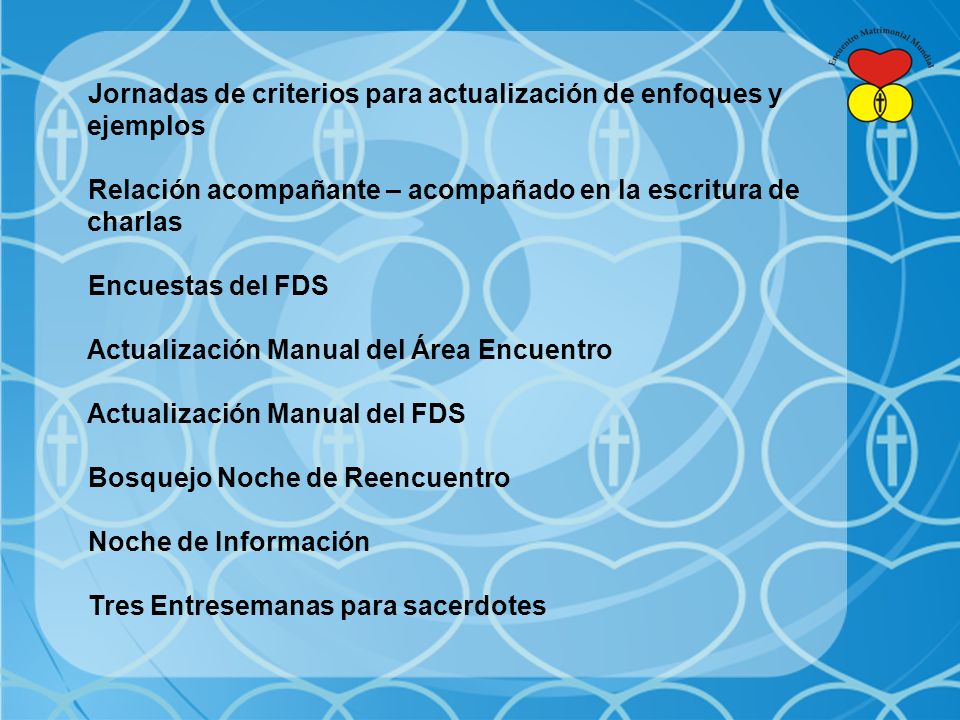 Jornadas de criterios para actualización de enfoques y ejemplos