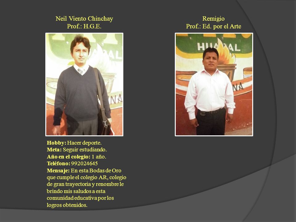 Neil Viento Chinchay Prof.: H.G.E. Remigio Prof.: Ed. por el Arte