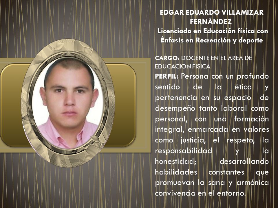 Licenciado en Educación física con Énfasis en Recreación y deporte