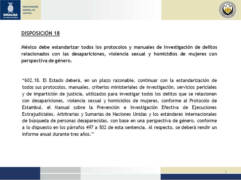 DISPOSICIÓN 18