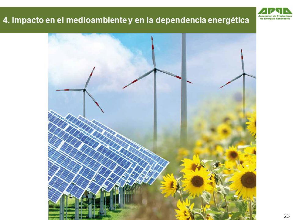 4. Impacto en el medioambiente y en la dependencia energética