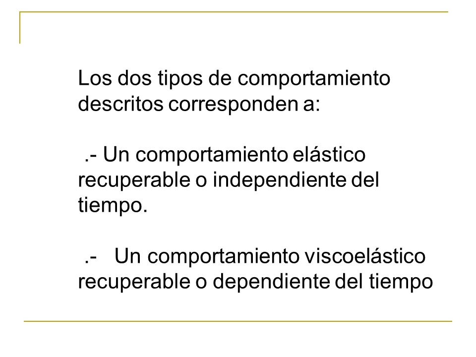 Los dos tipos de comportamiento descritos corresponden a: