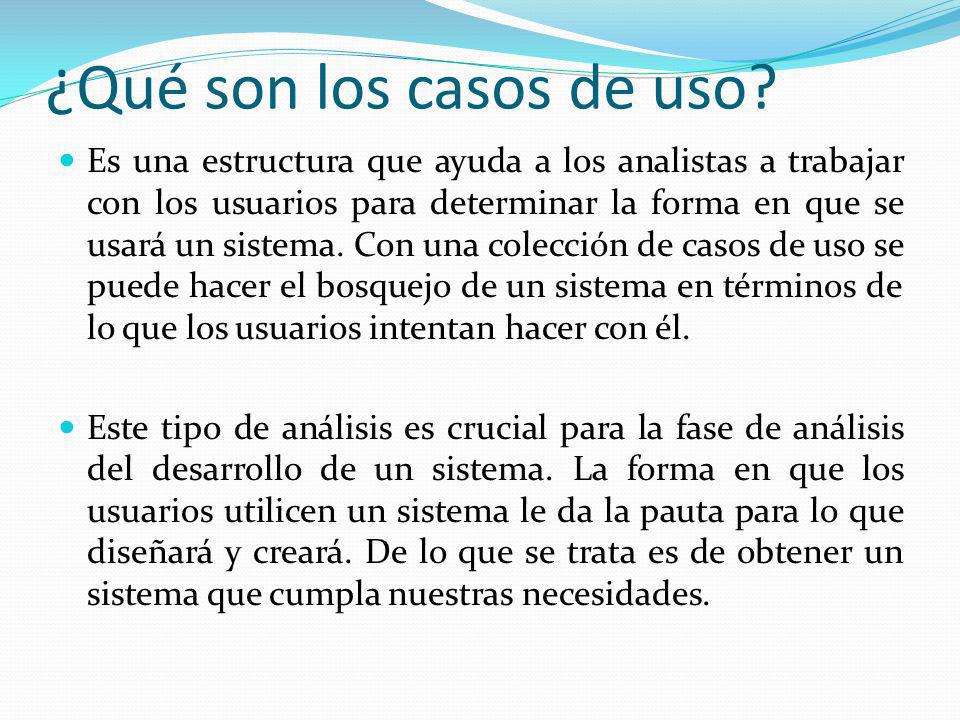 ¿Qué son los casos de uso