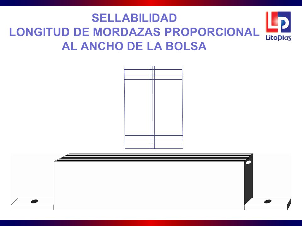 SELLABILIDAD LONGITUD DE MORDAZAS PROPORCIONAL AL ANCHO DE LA BOLSA