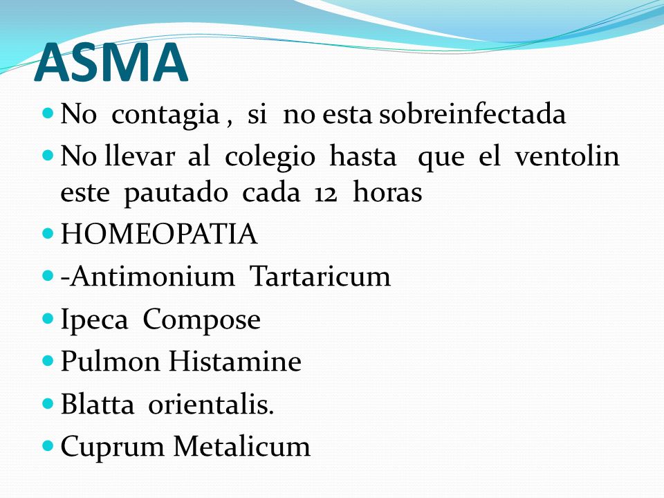 ASMA No contagia , si no esta sobreinfectada