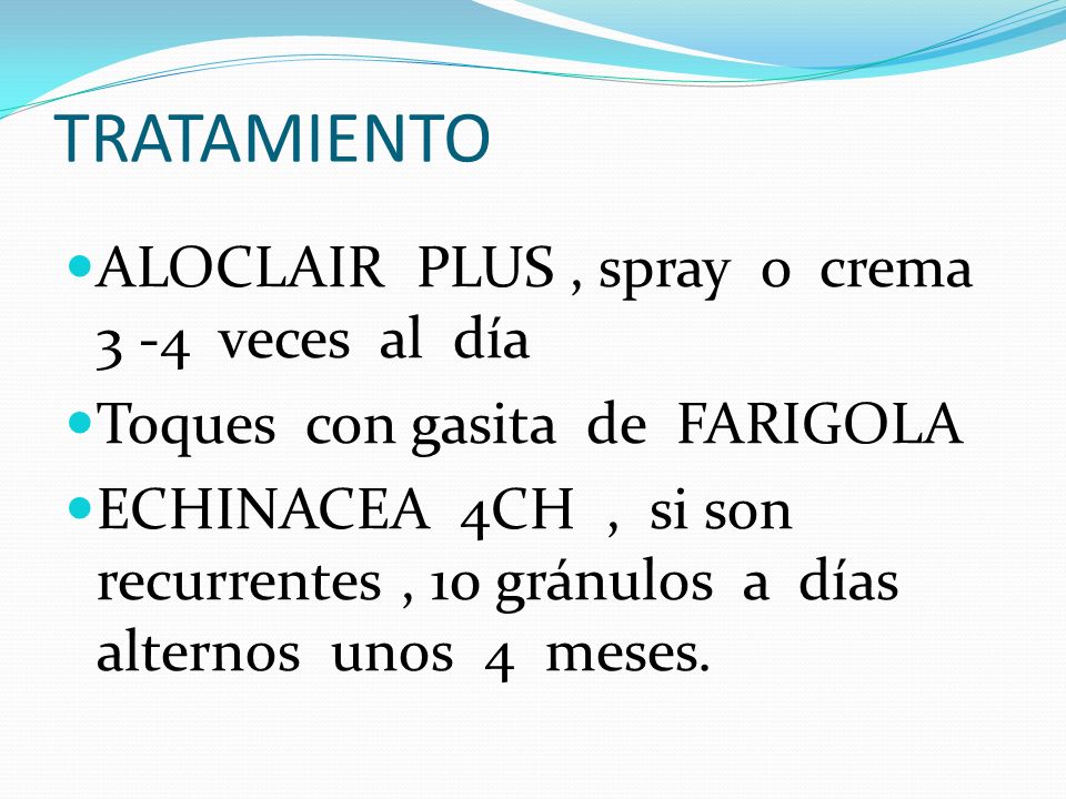 TRATAMIENTO ALOCLAIR PLUS , spray o crema 3 -4 veces al día