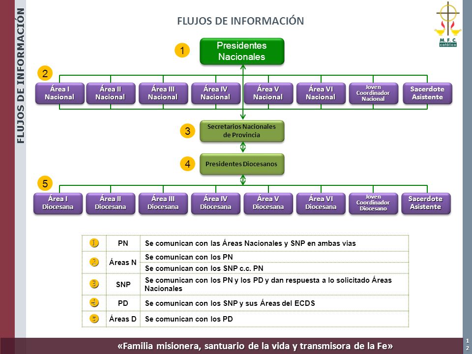 FLUJOS DE INFORMACIÓN u v w x y Presidentes Nacionales