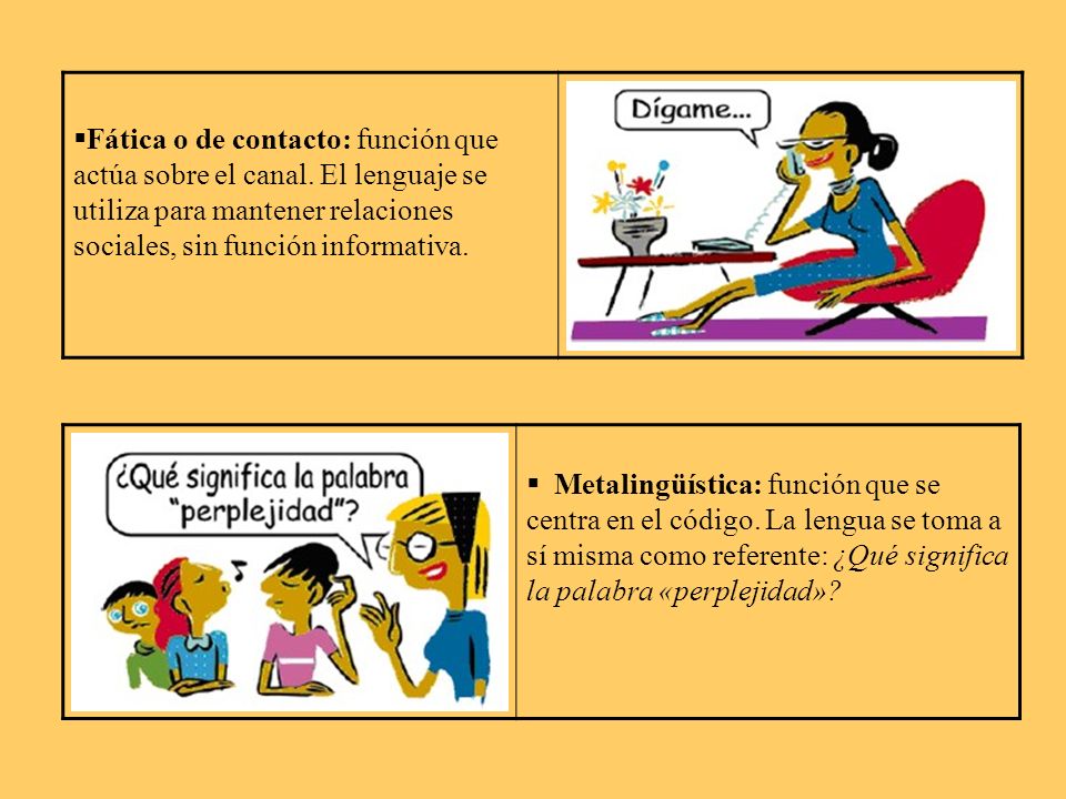 Fática o de contacto: función que actúa sobre el canal