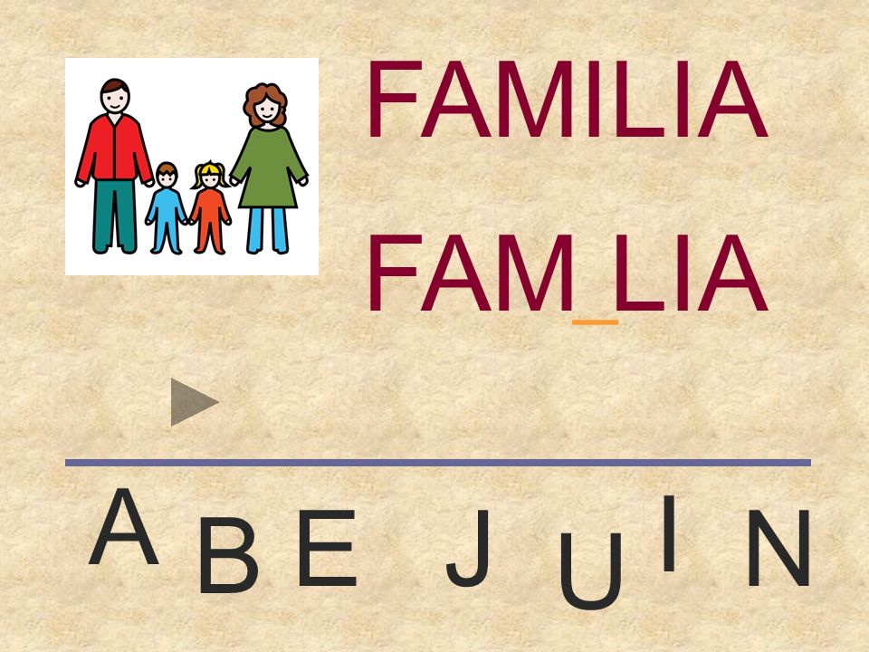 FAMILIA FAMILIA _ A I E J N B U