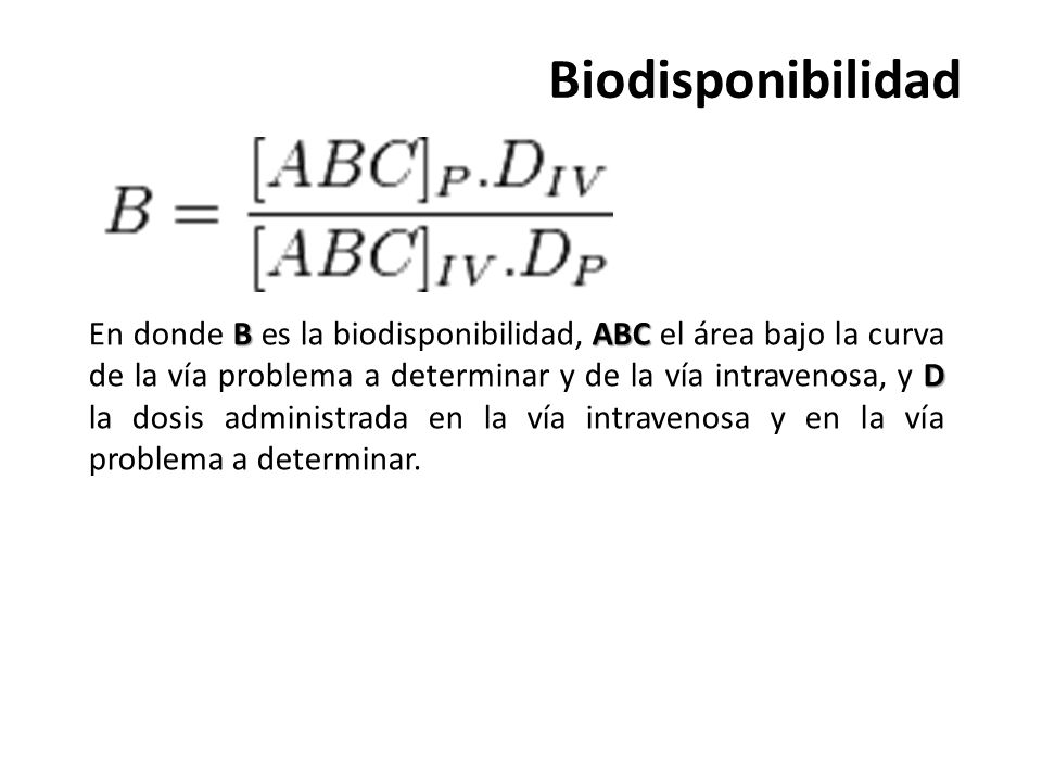 Biodisponibilidad