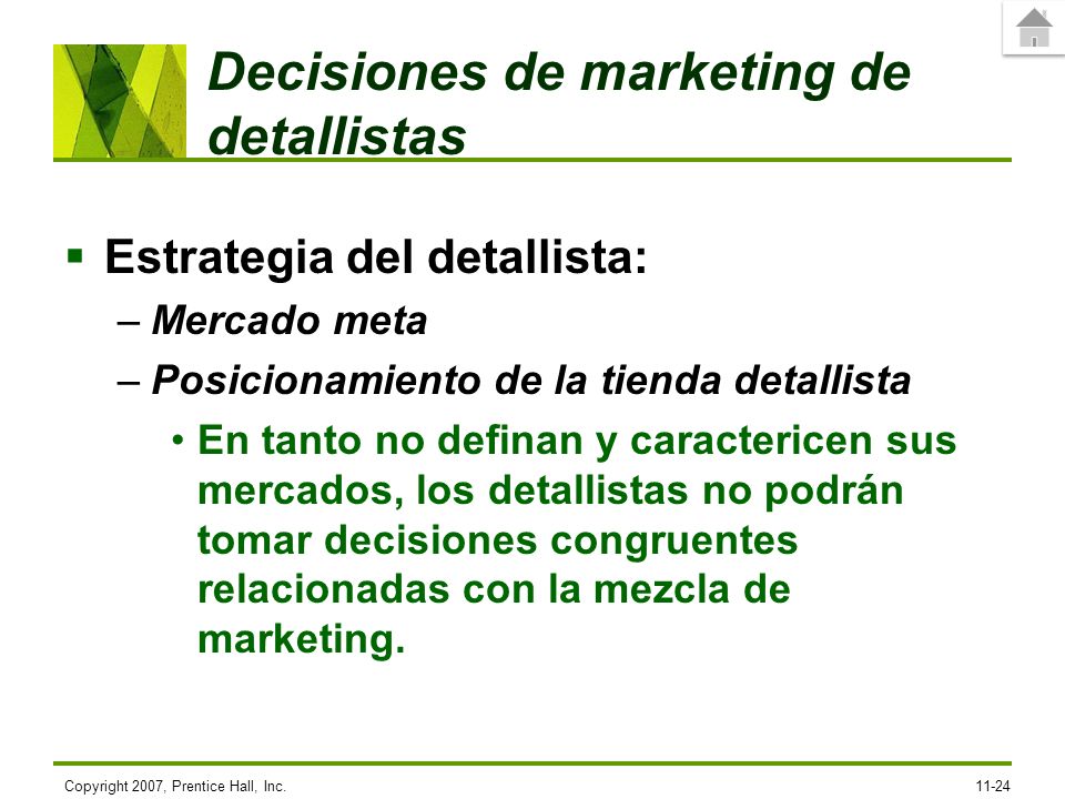 Decisiones de marketing de detallistas
