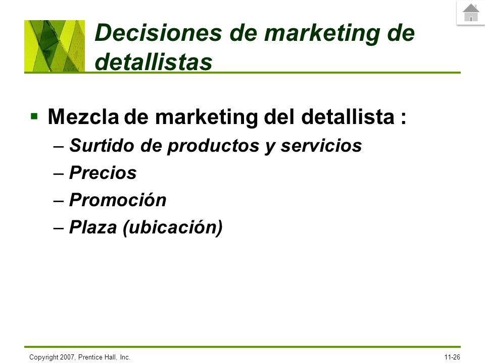 Decisiones de marketing de detallistas